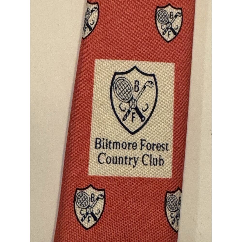 Vineyard Vines Biltmore Forest Country Club Silk Customer Tie Lot Of 2 Asheville - Picture 5 of 13